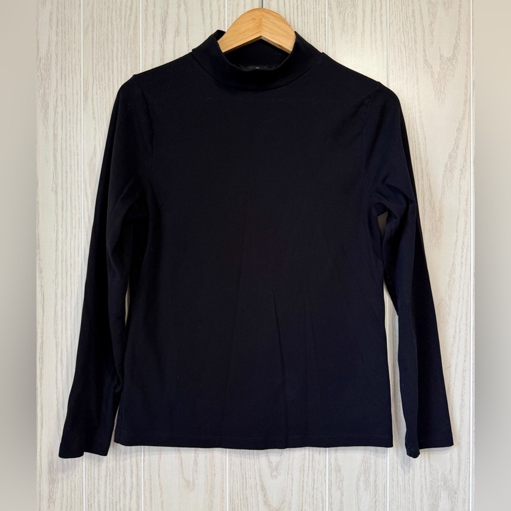 Banana Republic Women’s Long Sleeve Crewneck Top Black Size L